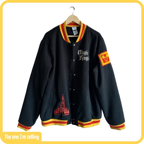 Walt Disney World Magic Kingdom 50th Anniversary Vault Collection Varsity Jacket - Picture 2 of 6